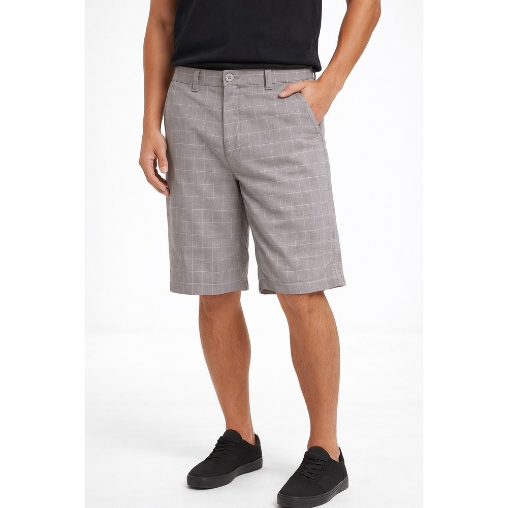 Hang Ten Beige Plaid Hybrid Casual Board Shorts Men's size 30 - Picture 9 of 9